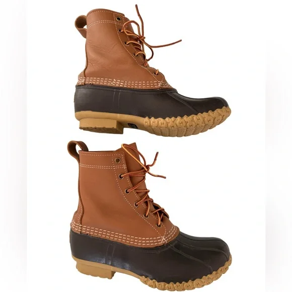 L.L. Bean Bean Boots, size 8W, tan/brown - Picture 4 of 5